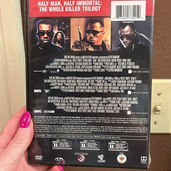 Blade Trilogy original Wesley Snipes vampire movies all three movies in one pkg - Picture 2 of 5